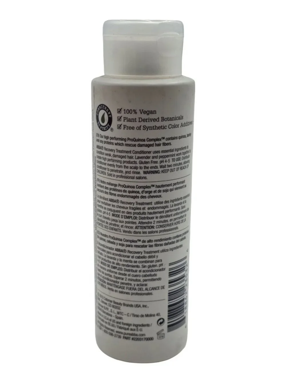 New - Abba Pure Performance Recovery Treatment Conditioner, 8.0 fl oz